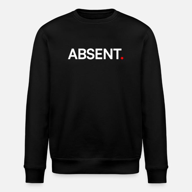 ABSENT. Design Minimal Expression Moderne - Sweat bio ROLLER Stanley/Stella Unisexe - noir