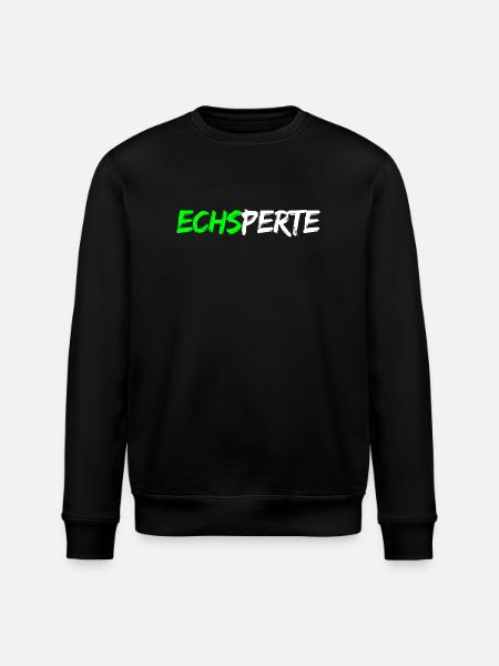 Echsperte - expert, funny pun - Stanley/Stella ROLLER Unisex Organic Sweatshirt - black