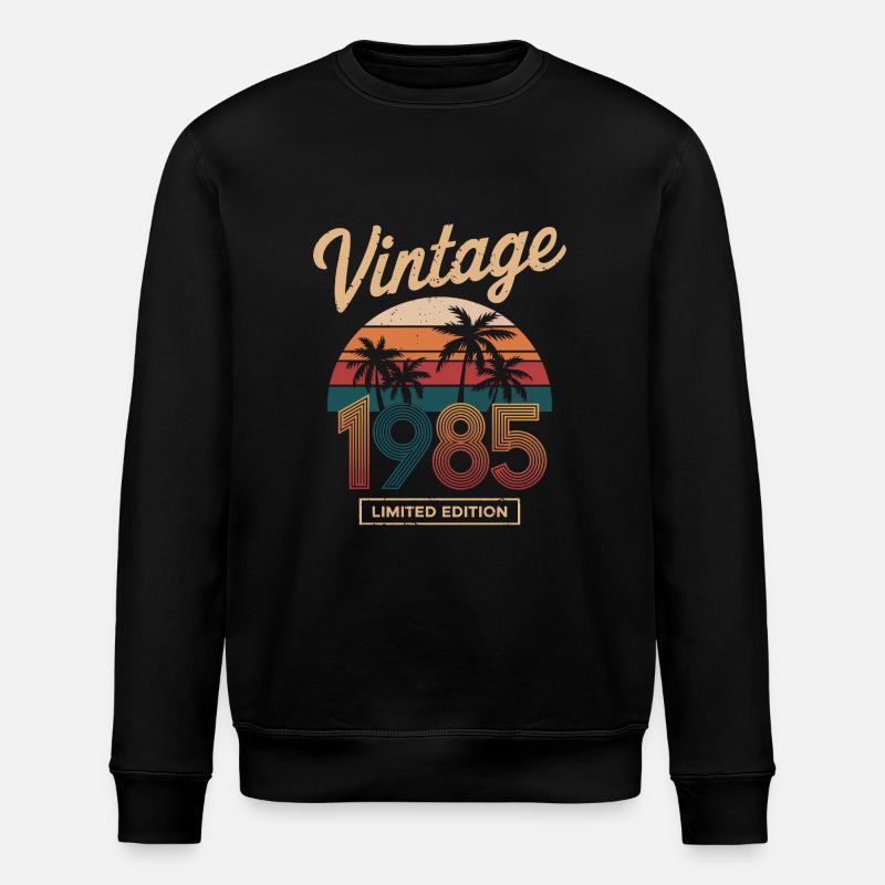Limitade edition 1985 - Sweat bio ROLLER Stanley/Stella Unisexe - noir