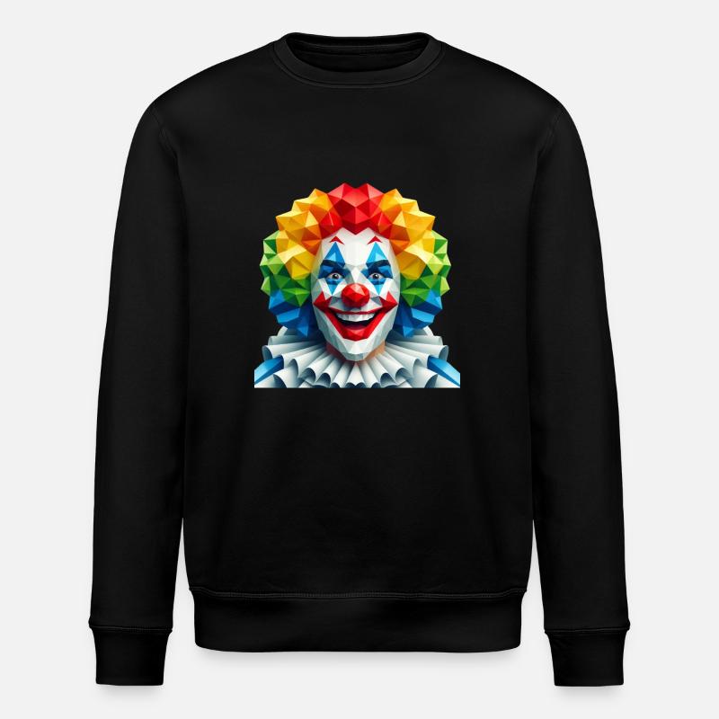 Déguisement de Clown Effrayant Polygone - Sweat bio ROLLER Stanley/Stella Unisexe - noir