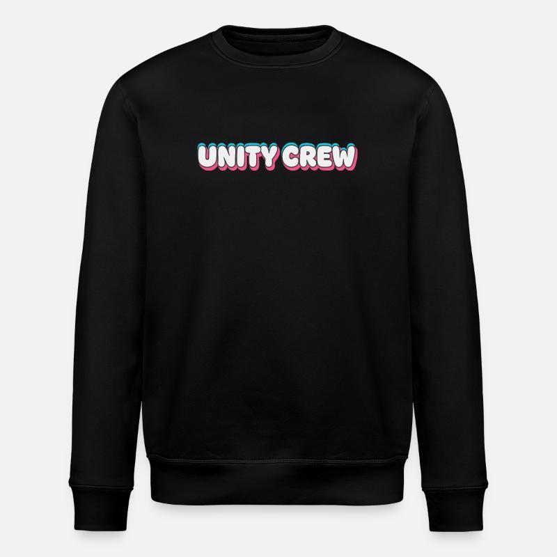 Unity Crew Graffiti-Farbblase - Stanley/Stella Unisex Bio-Sweatshirt ROLLER - Schwarz