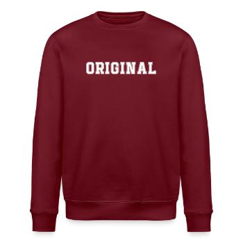 Original - Stanley/Stella Unisex Bio-Sweatshirt ROLLER - Burgunderrot - Vorne - Nik (191cm)