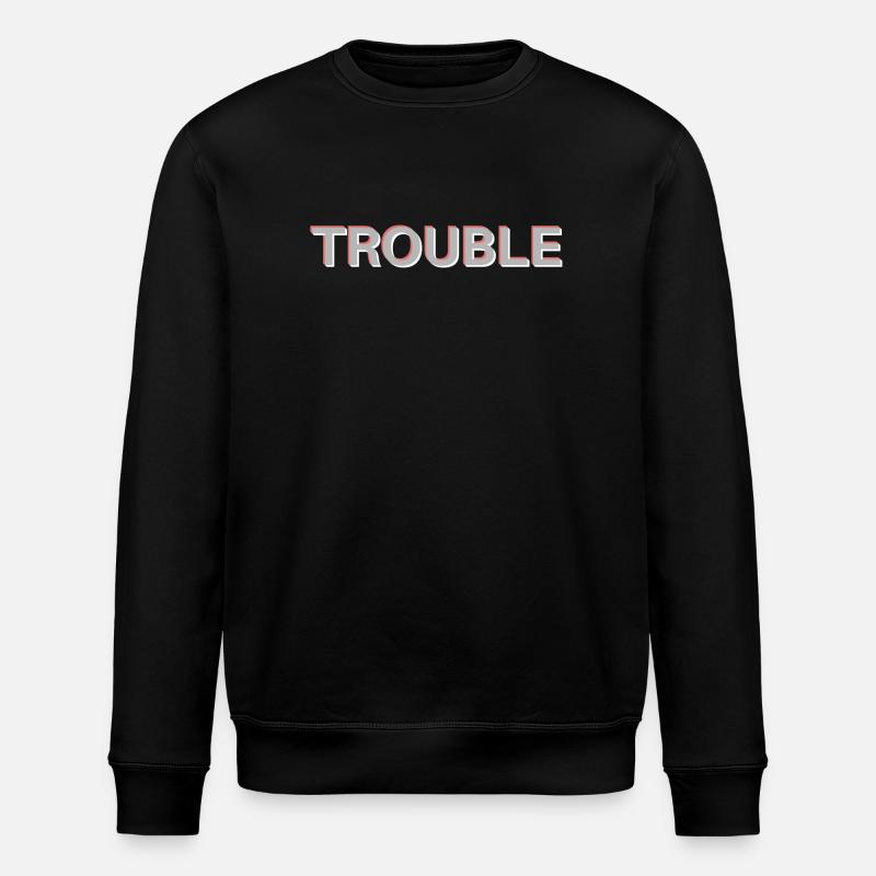 Trouble - Stanley/Stella Unisex Bio-Sweatshirt ROLLER - Schwarz