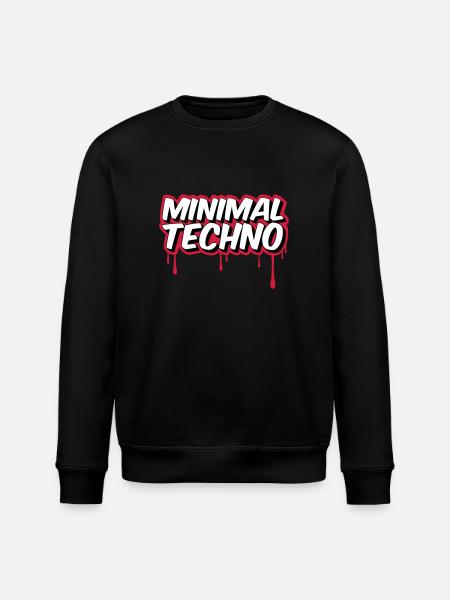 MINIMAL TECHNO - Stanley/Stella ROLLER Unisex Organic Sweatshirt - black