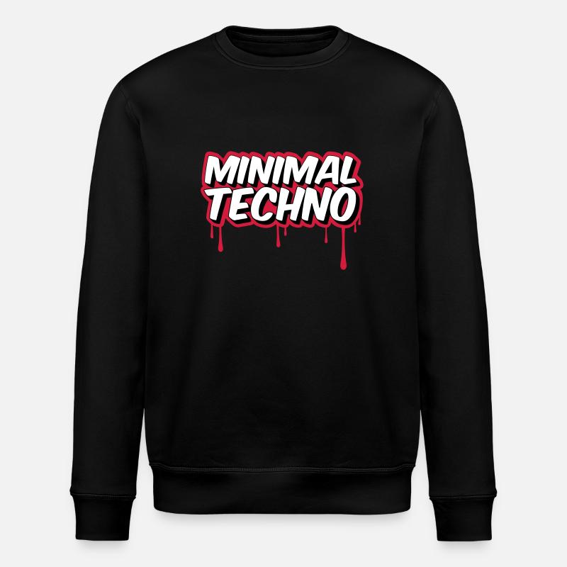 MINIMAL TECHNO - Stanley/Stella Unisex Bio-Sweatshirt ROLLER - Schwarz