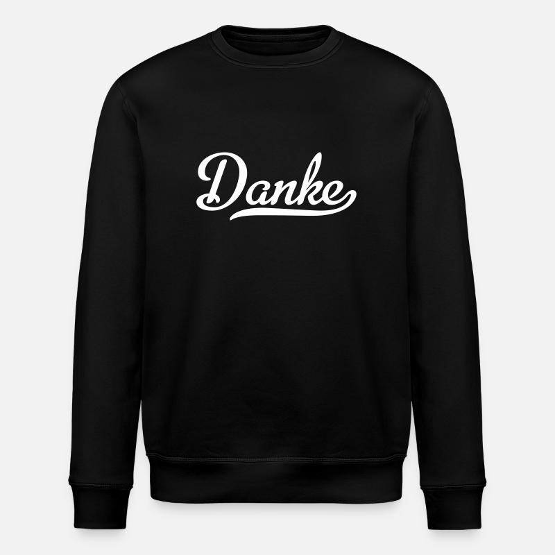 Danke - Stanley/Stella Unisex Bio-Sweatshirt ROLLER - Schwarz