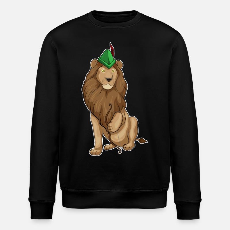 Lion Archer Bow - Stanley/Stella ROLLER Unisex Organic Sweatshirt - black