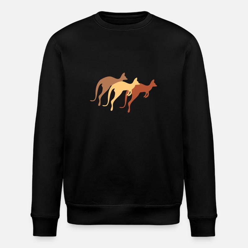 Känguru - Stanley/Stella Unisex Bio-Sweatshirt ROLLER - Schwarz