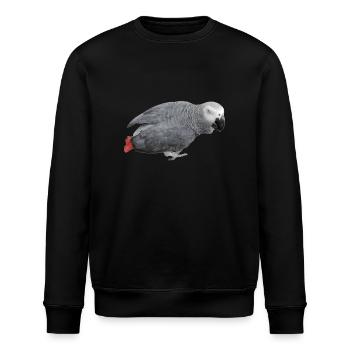 grauer Vogel - Stanley/Stella Unisex Bio-Sweatshirt ROLLER - Schwarz - Vorne - Nik (191cm)