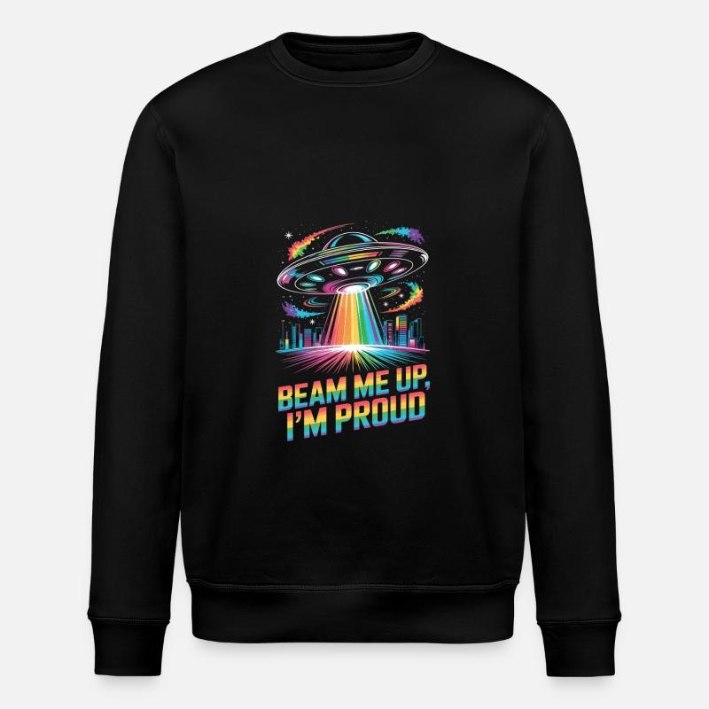 Cool Pride Month Design - Stanley/Stella ROLLER Unisex Organic Sweatshirt - black