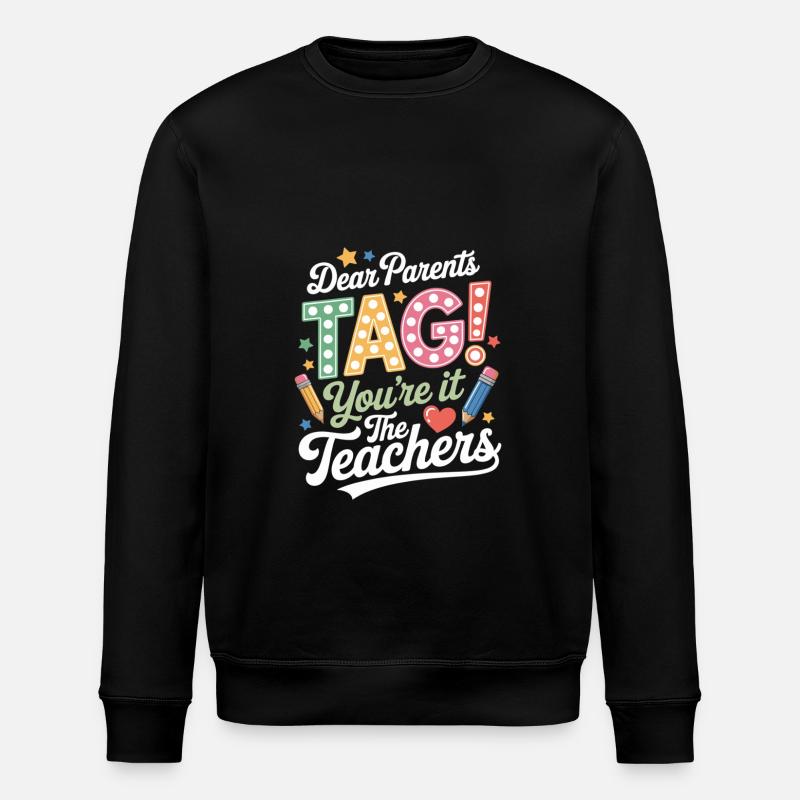 Lehrer Eltern Schulabschluus - Stanley/Stella Unisex Bio-Sweatshirt ROLLER - Schwarz