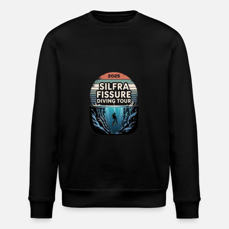 DivingTour Silfra 2025 - Stanley/Stella ROLLER Unisex Organic Sweatshirt - black