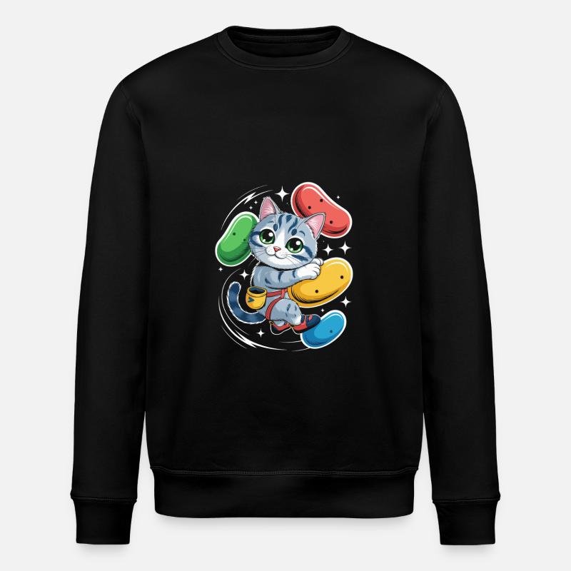 Boulder Cat - Stanley/Stella ROLLER Unisex Organic Sweatshirt - black