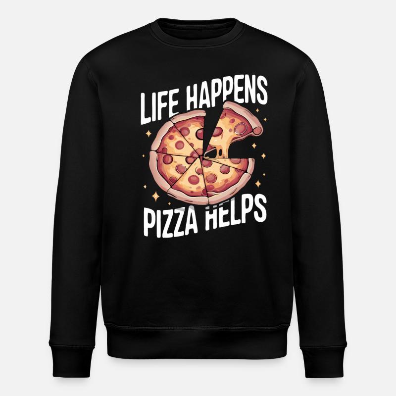 Pizza Italie Restauration rapide - Sweat bio ROLLER Stanley/Stella Unisexe - noir