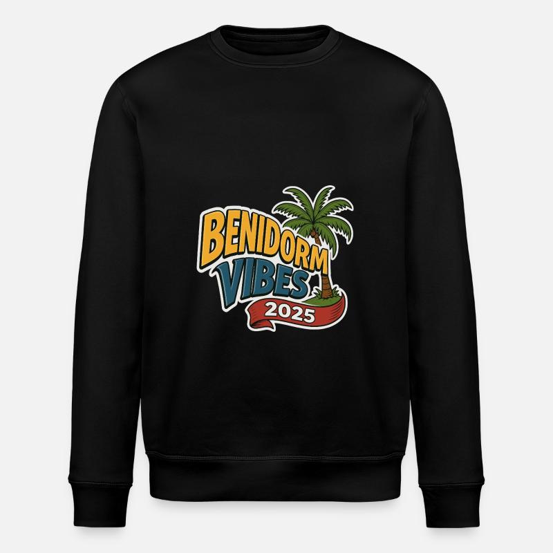 Benidorm Vibes 2025 - Stanley/Stella ROLLER Unisex Organic Sweatshirt - black