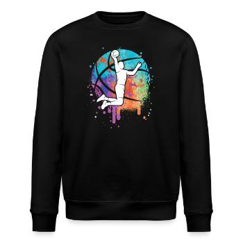 Basketteurs Enfants Filles Basketball Garçons - Sweat bio ROLLER Stanley/Stella Unisexe - noir - Devant - Nik (191cm)