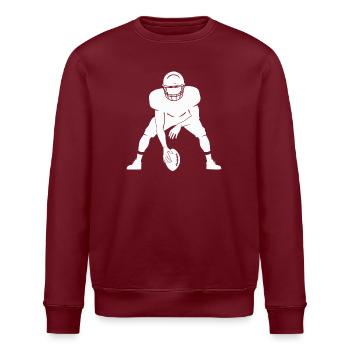 Silhouette d’un joueur de football américain - Sweat bio ROLLER Stanley/Stella Unisexe - bordeaux - Devant - Nik (191cm)