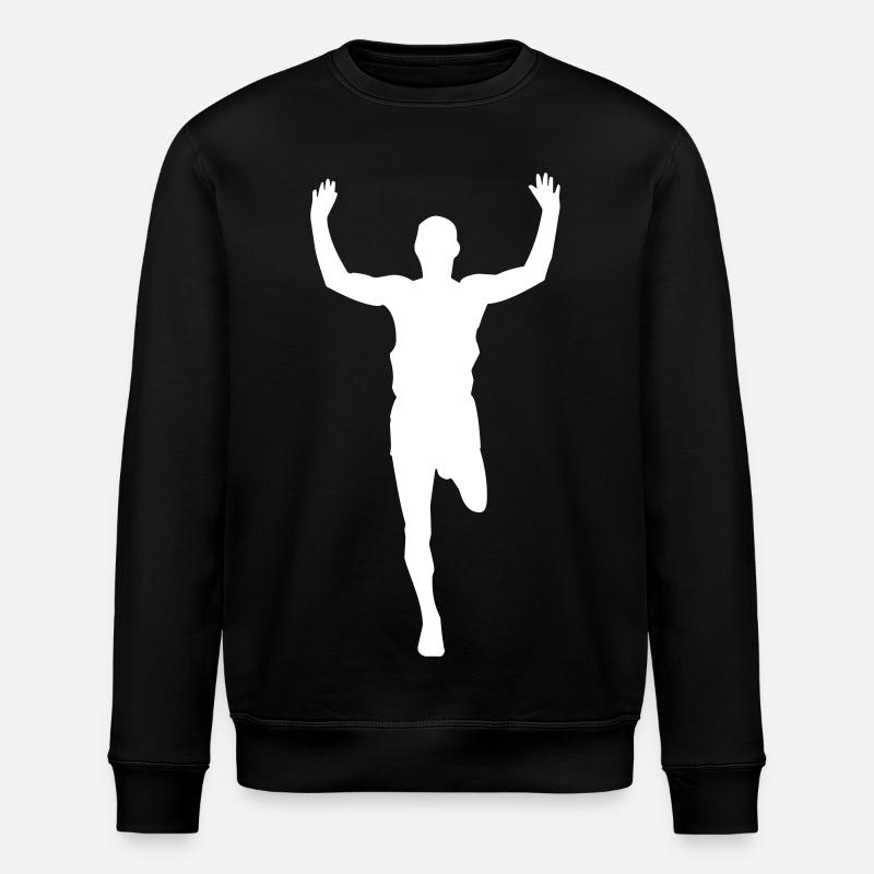 Marathon - Marathonläufer - Stanley/Stella Unisex Bio-Sweatshirt ROLLER - Schwarz