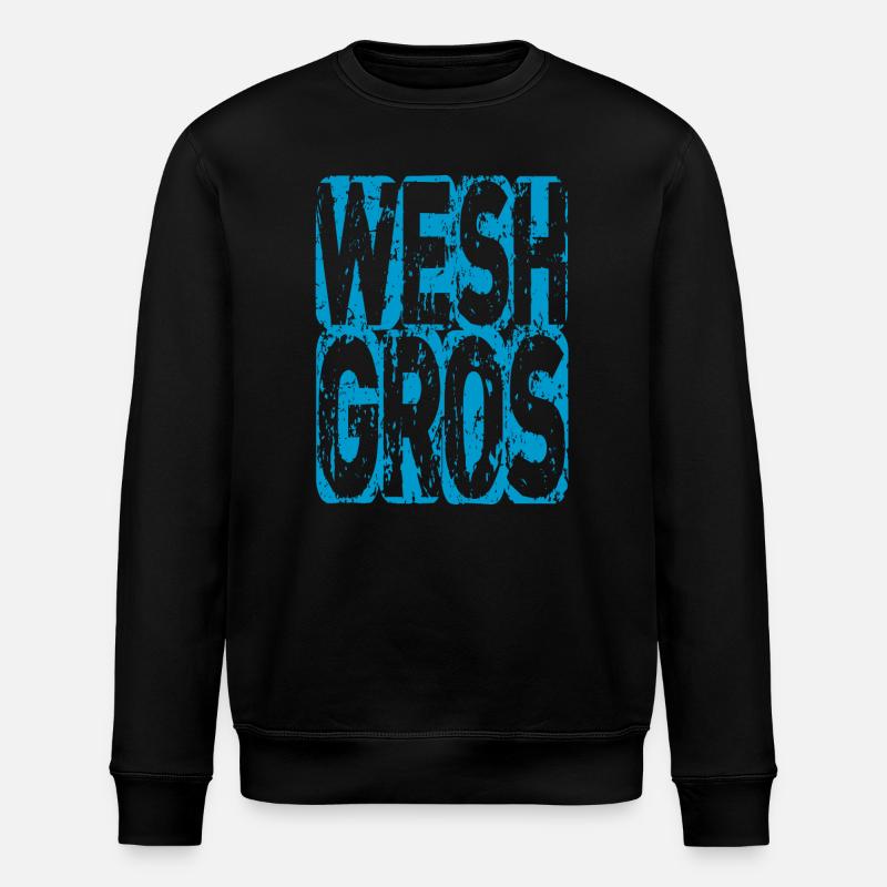 wesh big expression teen - Stanley/Stella Unisex Bio-Sweatshirt ROLLER - Schwarz