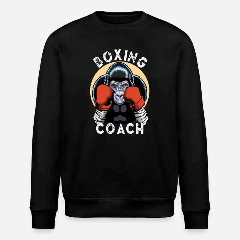 Boxtrainer - Gorilla Boxer - Stanley/Stella Unisex Bio-Sweatshirt ROLLER - Schwarz