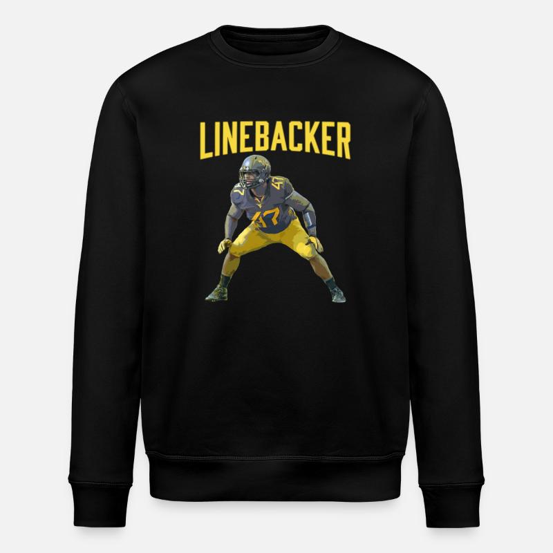 Conception du football de linebacker Kraft - Sweat bio ROLLER Stanley/Stella Unisexe - noir