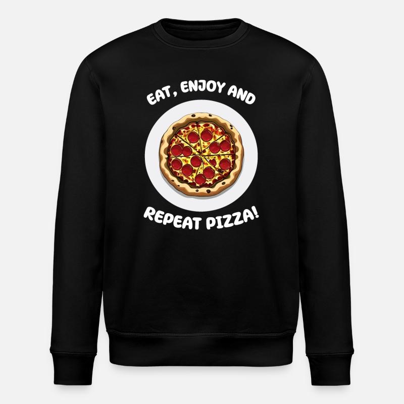Pizza - Stanley/Stella Unisex Bio-Sweatshirt ROLLER - Schwarz