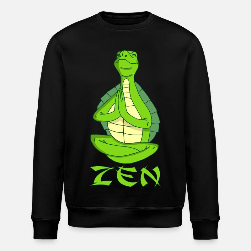 Tortue yogi - Sweat bio ROLLER Stanley/Stella Unisexe - noir