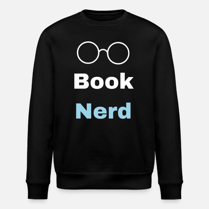 Buch-Nerd - Stanley/Stella Unisex Bio-Sweatshirt ROLLER - Schwarz