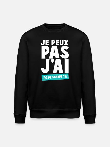 Ich kann nicht schwimmen - Stanley/Stella Unisex Bio-Sweatshirt ROLLER - Schwarz
