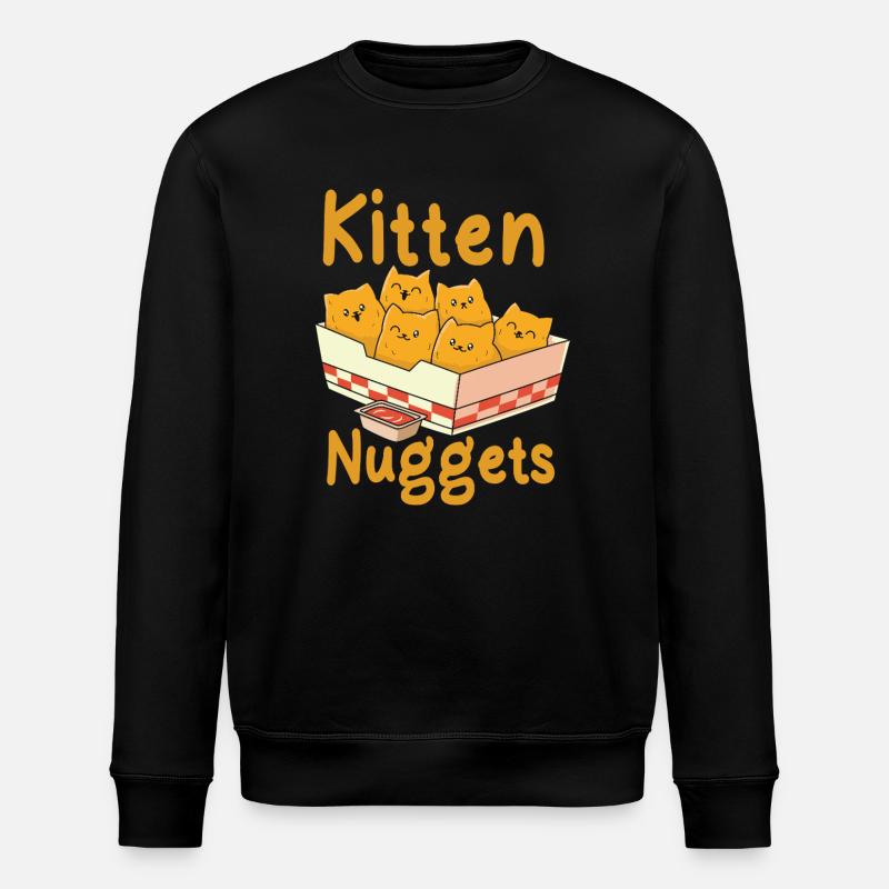 Kätzchen-Nuggets - Stanley/Stella Unisex Bio-Sweatshirt ROLLER - Schwarz