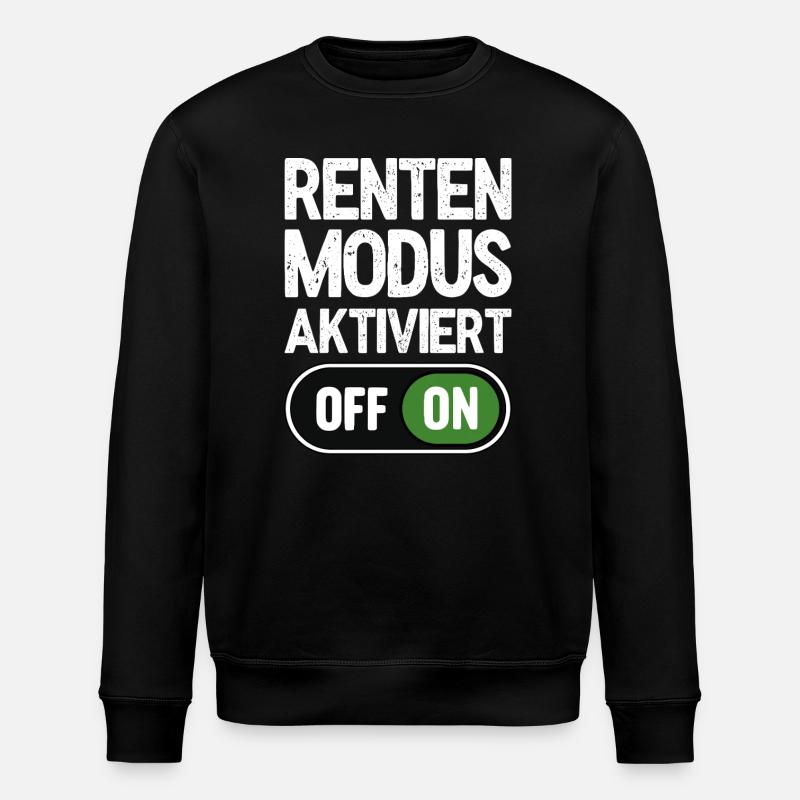 Mode retraite activé - Sweat bio ROLLER Stanley/Stella Unisexe - noir