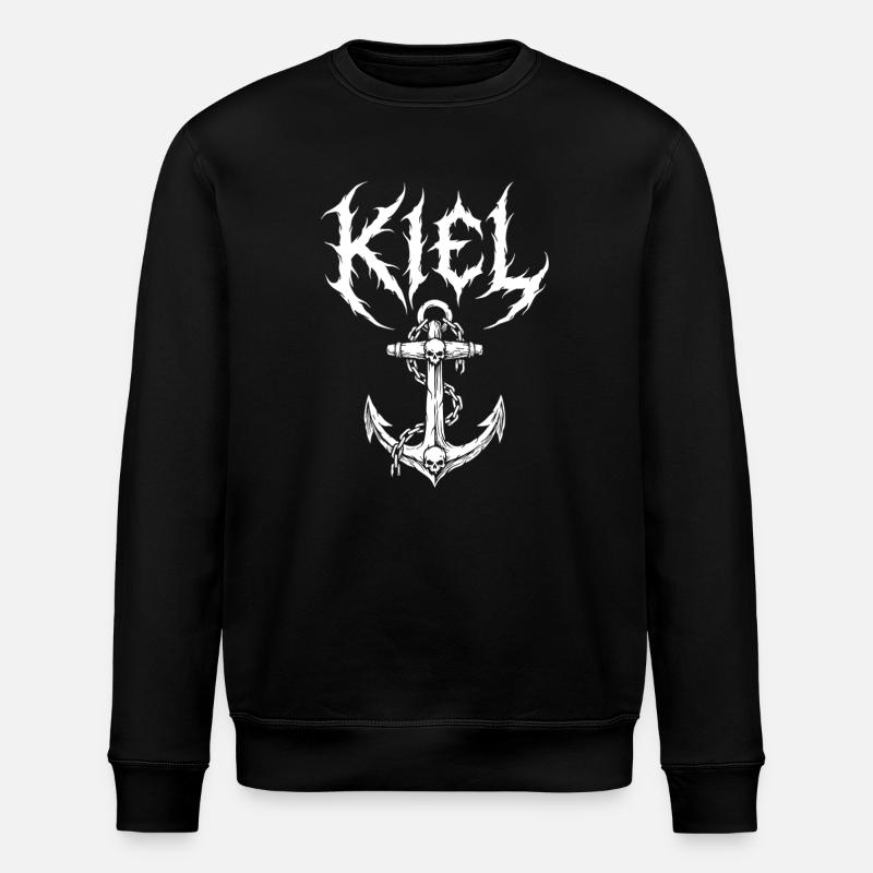 Kiel Black Metal Anker - Stanley/Stella Unisex Bio-Sweatshirt ROLLER - Schwarz