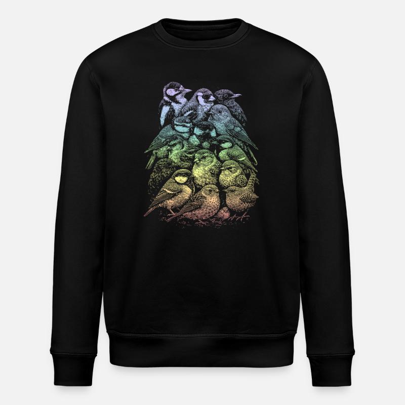 Oiseau de jardin - Sweat bio ROLLER Stanley/Stella Unisexe - noir