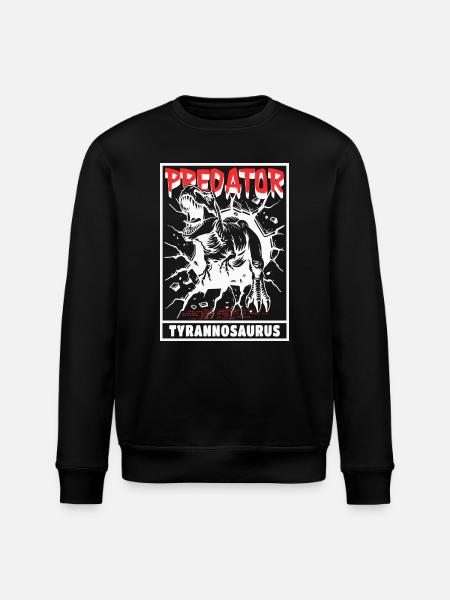 Predator - Tyrannosaurus - Stanley/Stella ROLLER Unisex Organic Sweatshirt - black