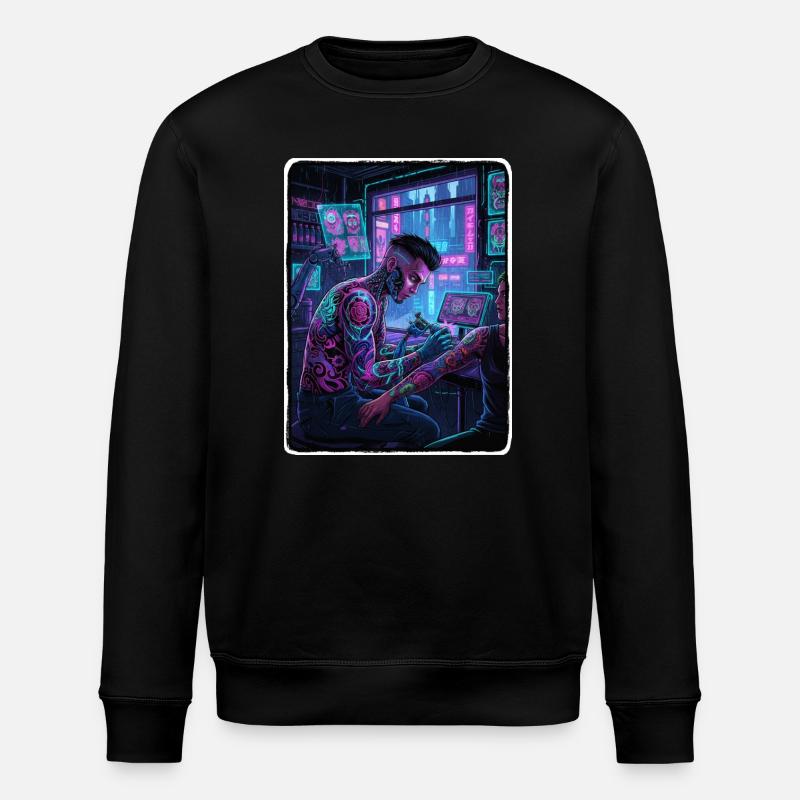 Culture du tatouage cybernétique - Sweat bio ROLLER Stanley/Stella Unisexe - noir