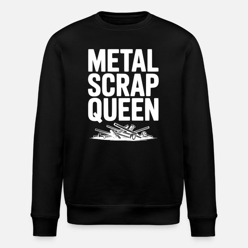 Metallschrottkönigin - Stanley/Stella Unisex Bio-Sweatshirt ROLLER - Schwarz