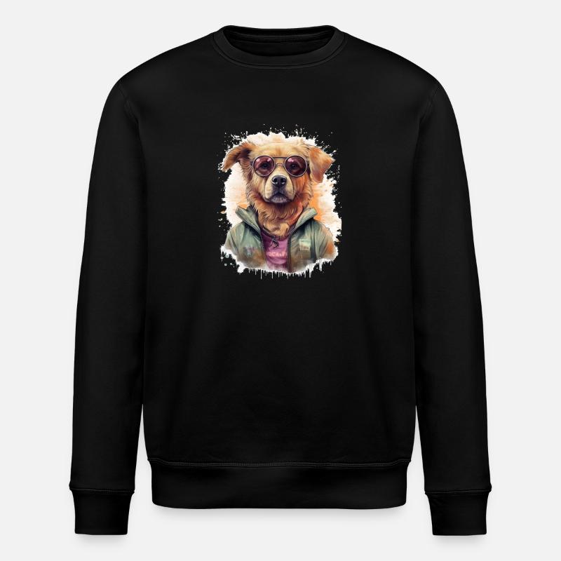 Chien - Sweat bio ROLLER Stanley/Stella Unisexe - noir