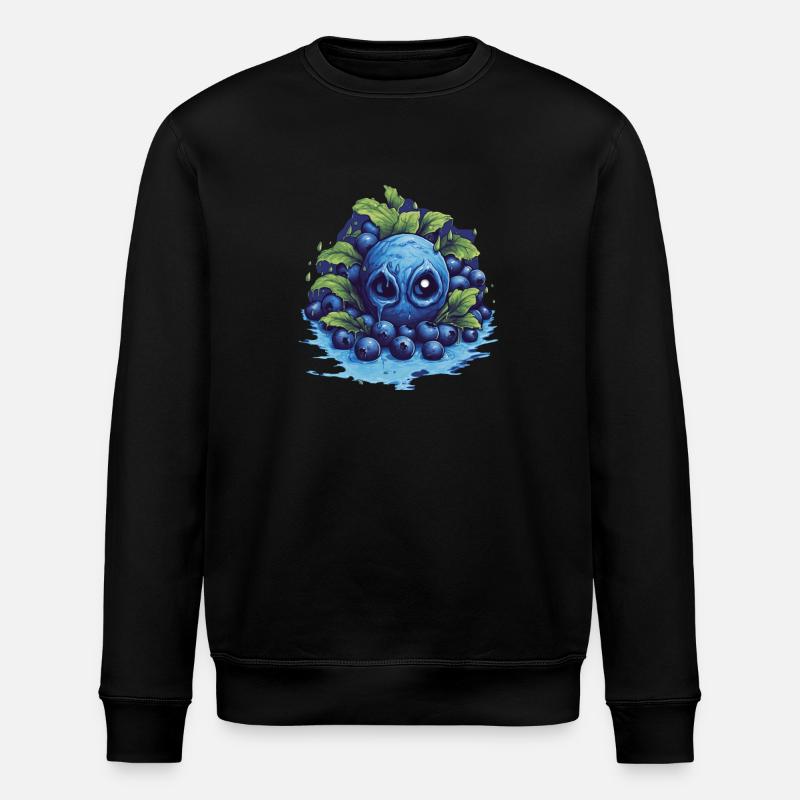 Blueberry - Stanley/Stella ROLLER Unisex Organic Sweatshirt - black