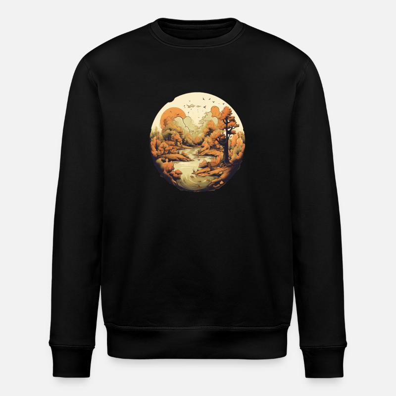 Paysage automnal - Sweat bio ROLLER Stanley/Stella Unisexe - noir