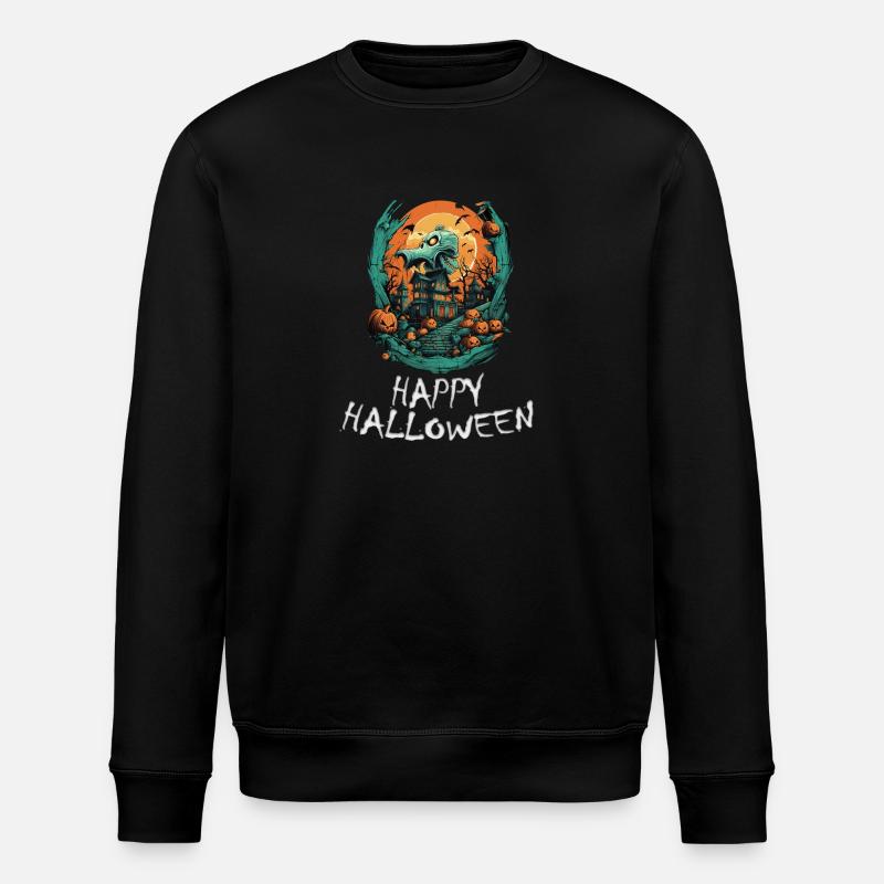 Halloween - Happy Halloween - Stanley/Stella ROLLER Unisex Organic Sweatshirt - black