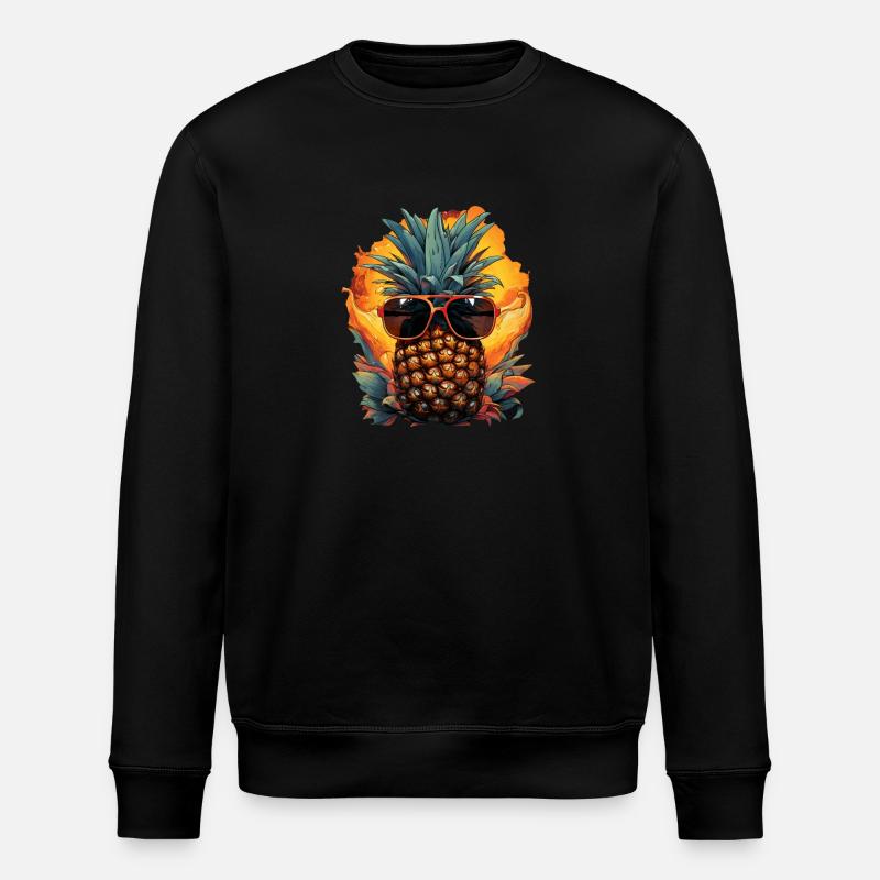 Ananas - Sweat bio ROLLER Stanley/Stella Unisexe - noir