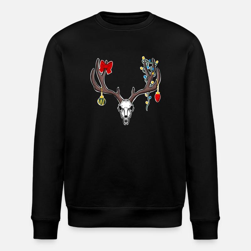Cerf de Noël - Sweat bio ROLLER Stanley/Stella Unisexe - noir