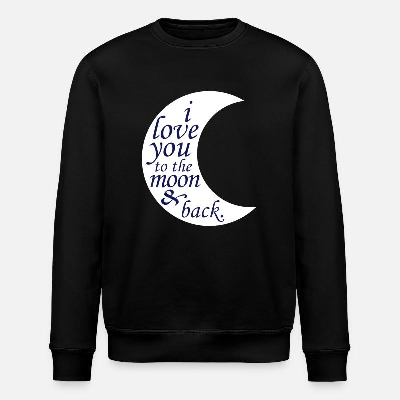 T'AIME À LA LUNE - Sweat bio ROLLER Stanley/Stella Unisexe - noir