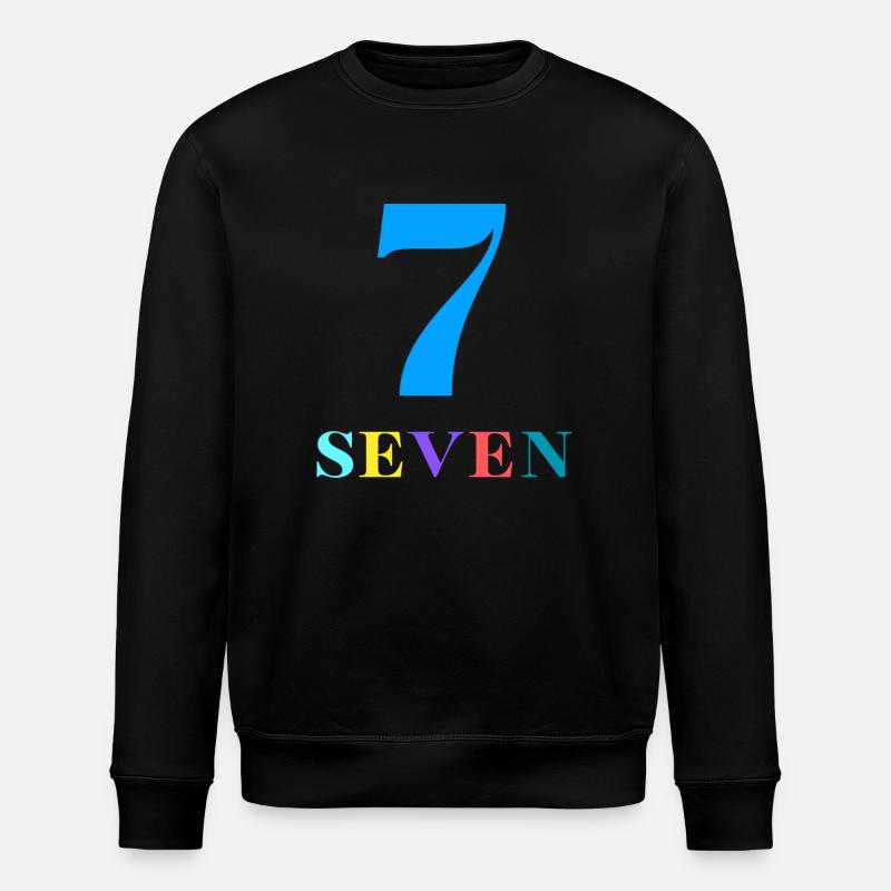 Seventh-7th Anniversary - Stanley/Stella ROLLER Unisex Organic Sweatshirt - black