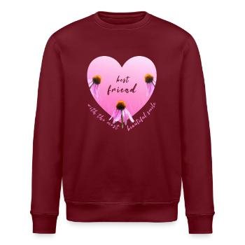 Meilleur ami - Sweat bio ROLLER Stanley/Stella Unisexe - bordeaux - Devant - Nik (191cm)