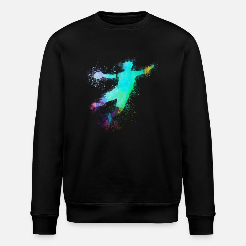 Handball, handballer, Beachhandball,Graffiti - Stanley/Stella Unisex Bio-Sweatshirt ROLLER - Schwarz