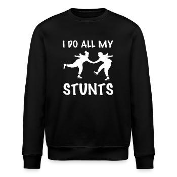 Schlittschuh Schlittschuhlaufen Eislauf - Stanley/Stella Unisex Bio-Sweatshirt ROLLER - Schwarz - Vorne - Nik (191cm)