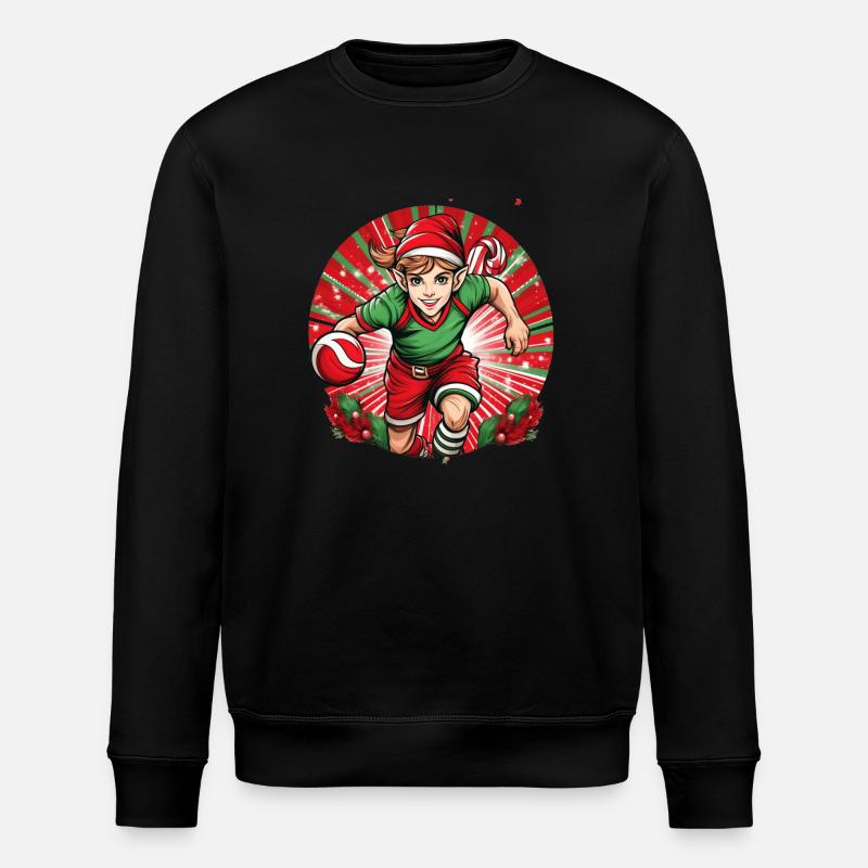 Elfe de Noël Handball - Sweat bio ROLLER Stanley/Stella Unisexe - noir