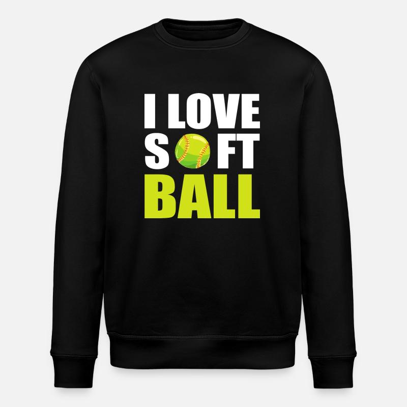 Softball Softball-Spieler - Stanley/Stella Unisex Bio-Sweatshirt ROLLER - Schwarz