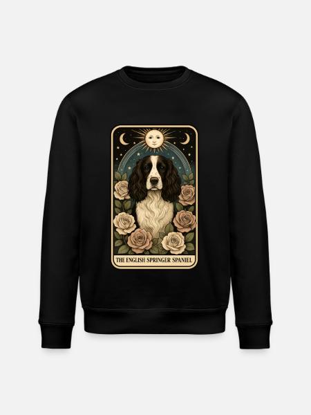 Englischer Springer Spaniel - Stanley/Stella Unisex Bio-Sweatshirt ROLLER - Schwarz